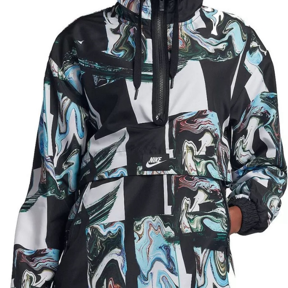 Nike Marble Half Zip Windbreaker Pullover Jacket